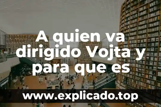 Que es lo que va en billiing information 5 A quien va dirigido Vojta y para que es