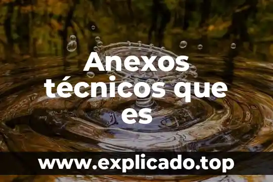 Que es estudio tecnicos terracerias 3 Anexos técnicos que es