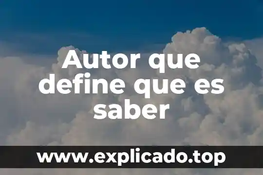 Como se puede saber que es oro 3 Autor que define que es saber