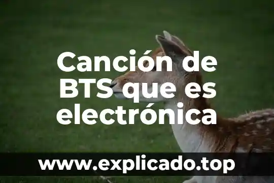 Que es la nube electronica ventajas 8 Canción de BTS que es electrónica