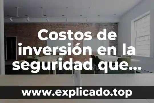 Que es defecto de una red de superficie informatica 5 Costos de inversión en la seguridad que es