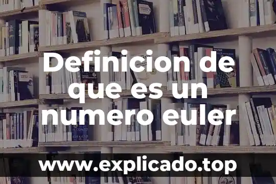 Número nif cif que es 7 Definicion de que es un numero euler