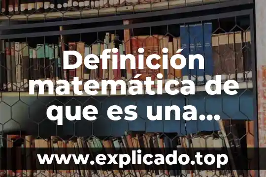 Que es punto de una recta 8 Definición matemática de que es una recta