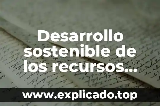 Qué es ética y desarrollo sostenible 4 Desarrollo sostenible de los recursos humanos que es