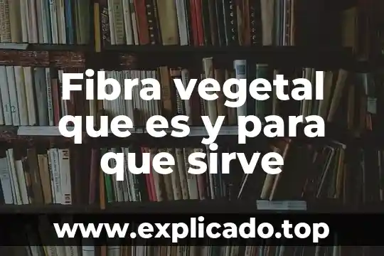 Que es la celulosa vegetal 6 Fibra vegetal que es y para que sirve