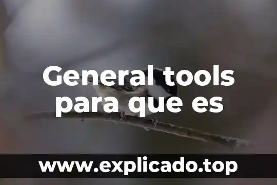 Que es el mantenimiento general de vehiculos prenventivos y correctivo 8 General tools para que es