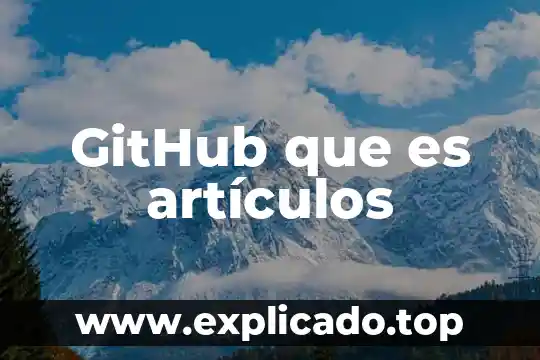 Que es la tuberculosis articulos 5 GitHub que es artículos