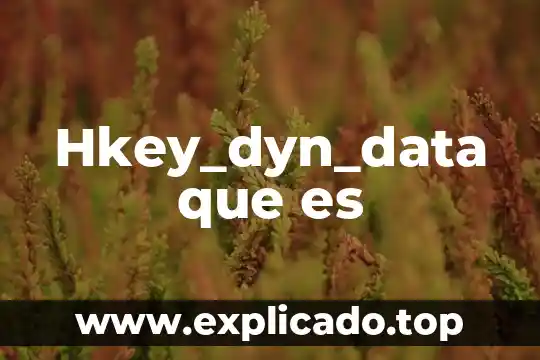 Que es le ambiente marino 6 Hkey_dyn_data que es