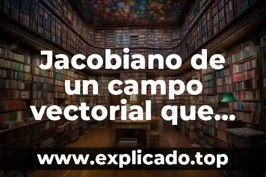 Que es el tiempo de trabajo segun la oit 3 Jacobiano de un campo vectorial que es