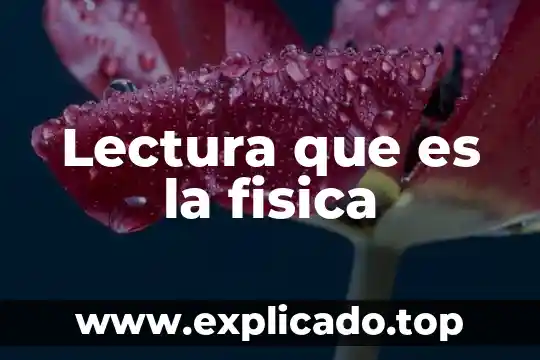 Que es rapida en lectura mecanica 7 Lectura que es la fisica