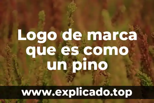 Logo de marca que es como un pino