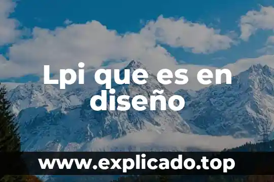 Qué es Pay Stop en diseño 6 Lpi que es en diseño