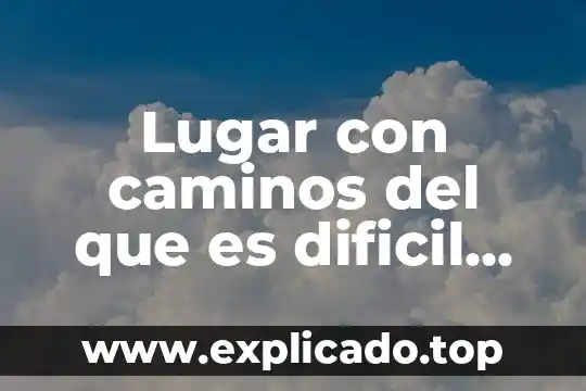 Que es mas dificil estudiar medicina o enfermeria 4 Lugar con caminos del que es dificil salir crucigrama
