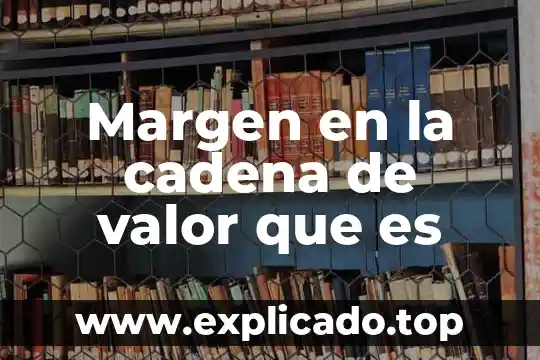 Qué es el margen sobre el precio de venta 4 Margen en la cadena de valor que es