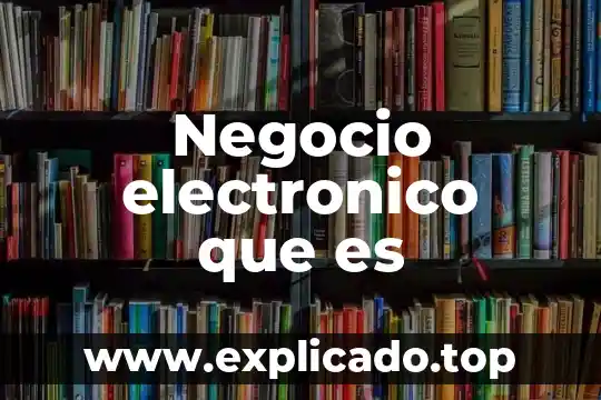 Que es una unidad estrategicas de negocio 3 Negocio electronico que es