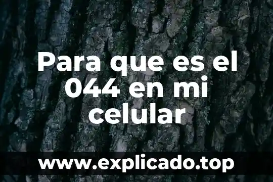Que es bueno para que mi negocio huela rico todo el día 3 Para que es el 044 en mi celular