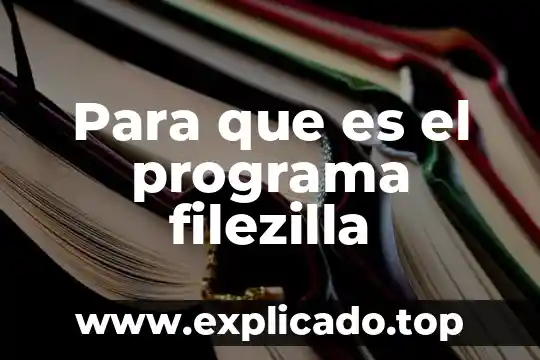 Que es un programa de talleres de alfareria 3 Para que es el programa filezilla