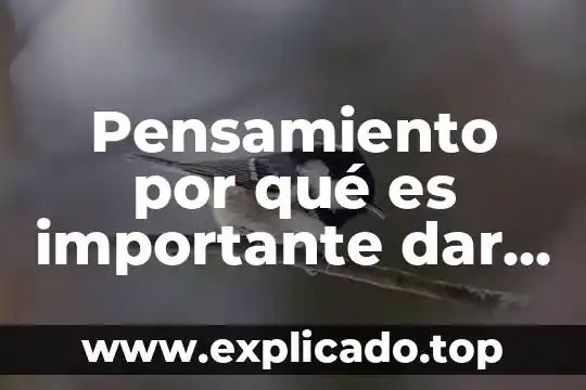 Pensamiento por qué es importante dar gracias para niños
