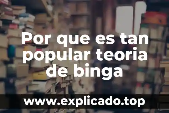Por que es tan popular teoria de binga