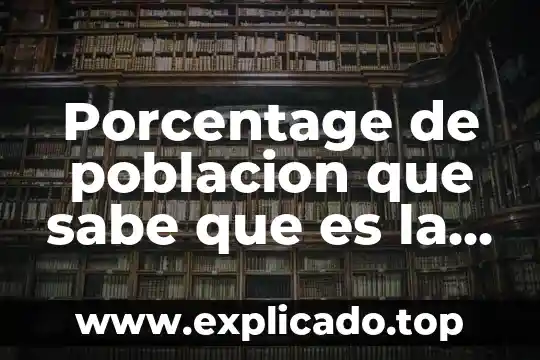 Un sociopata sabe que es sociopata 4 Porcentage de poblacion que sabe que es la diabetes