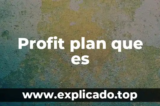 Qué es un plan Jurgen Klaric 6 Profit plan que es