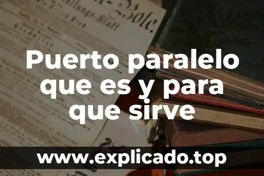 Qué es un puerto físico en informática 3 Puerto paralelo que es y para que sirve