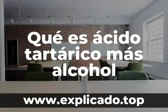 Qué es el ácido nucleico artículo 4 Qué es ácido tartárico más alcohol