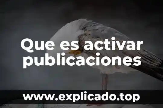 Que es activar promotores 7 Que es activar publicaciones