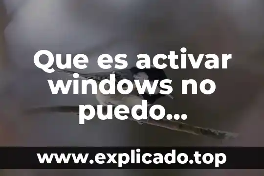Que es activar promotores 3 Que es activar windows no puedo proyectar