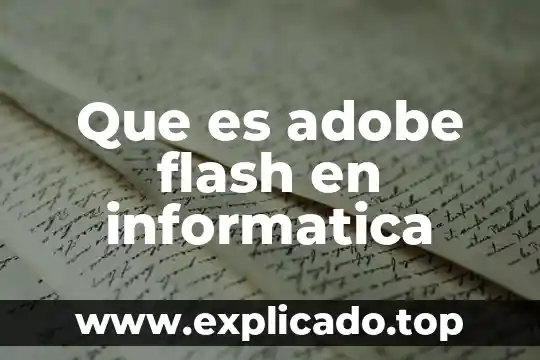 Que es una linea del tiempo en flash cs3 7 Que es adobe flash en informatica