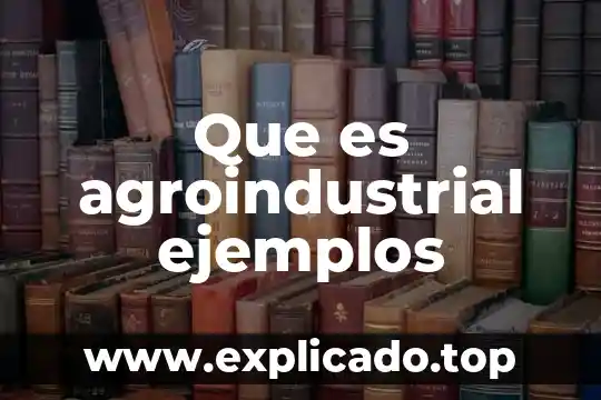 Que es macroscopicas ejemplos 7 Que es agroindustrial ejemplos