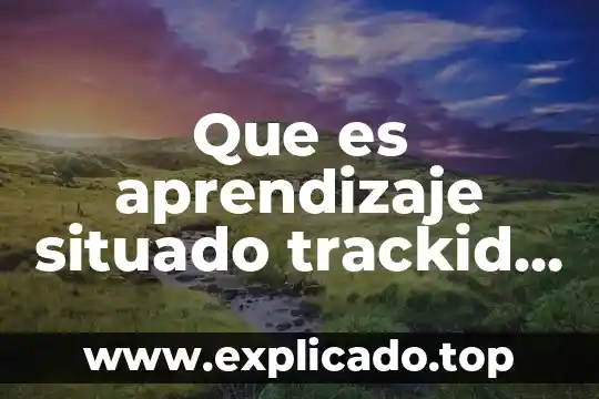 Que es el desarrollo sus trackid sp-006 5 Que es aprendizaje situado trackid sp-006