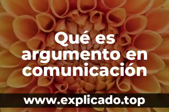 Qué es un argumento en cuento 5 Qué es argumento en comunicación