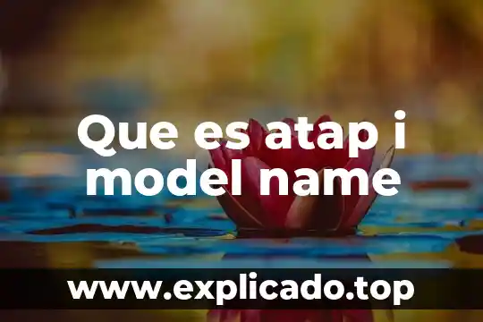 Que es mitzu model mhd 1686 5 Que es atap i model name