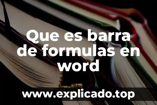 Que es una grafica barra 3 Que es barra de formulas en word