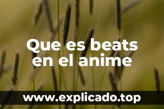 Que es beats en el anime