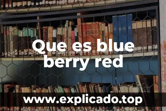 Que es blue berry red