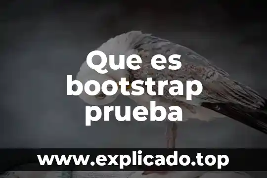 Que es bootstrap prueba