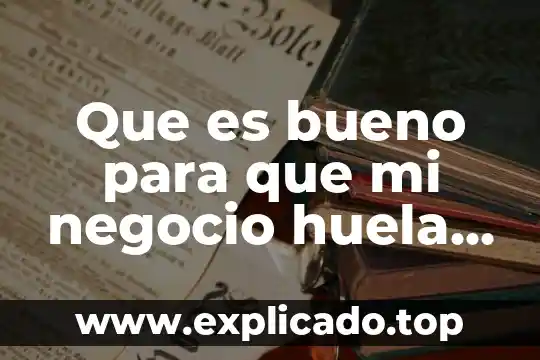 Que es para mi el marketing 8 Que es bueno para que mi negocio huela rico todo el día