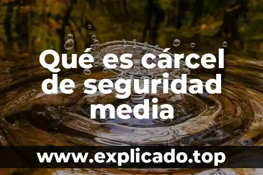Que es velocidad y velocidad media 6 Qué es cárcel de seguridad media
