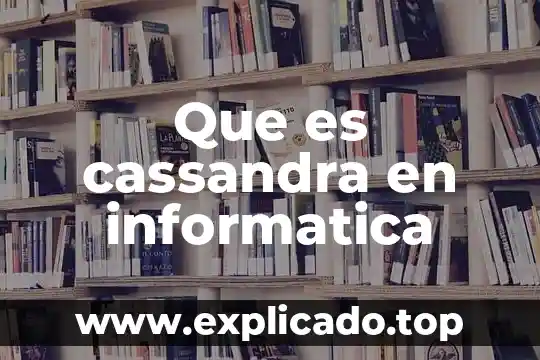 Que es alcance en unas politicas de seguridad informatica 8 Que es cassandra en informatica