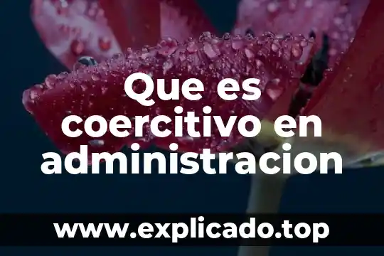 Que es el margen en administracion 4 Que es coercitivo en administracion
