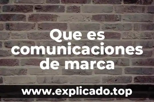 Que es la marca db 7 Que es comunicaciones de marca