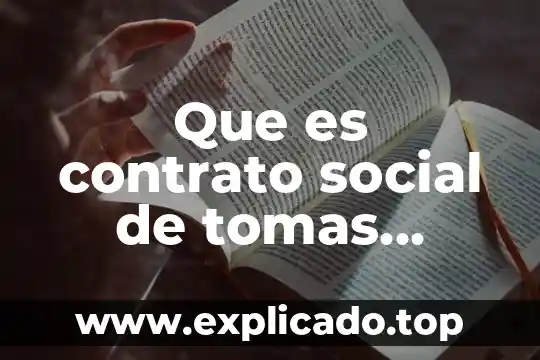 Que es la filosofia de la vida para santo tomas 6 Que es contrato social de tomas hobbes
