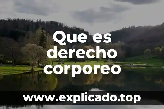 Que es el derecho de caza 4 Que es derecho corporeo