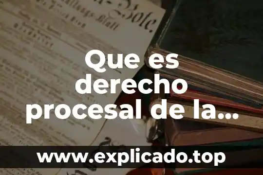 Que es unidad de seguridad procesal 3 Que es derecho procesal de la seguridad social