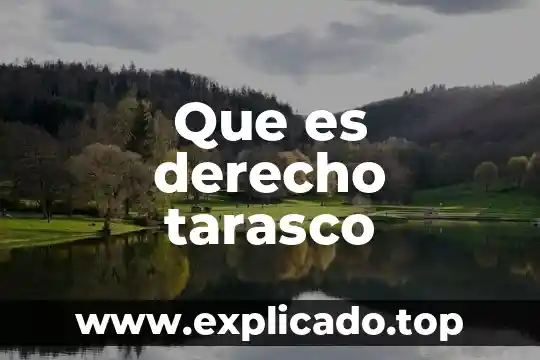 Que es el derecho de usuario 6 Que es derecho tarasco