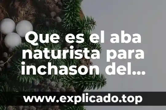Que es el aba naturista para inchason del estomago
