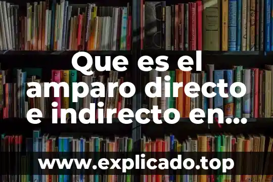 Por que es recurso o juicio de amparo 4 Que es el amparo directo e indirecto en mexico