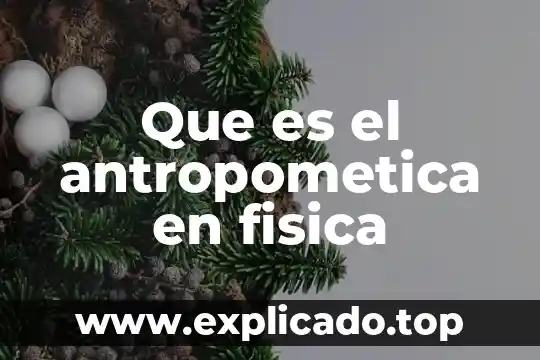Que es el redondeo en fisica 4 Que es el antropometica en fisica